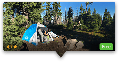 Mt. Hood camping spot